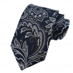 Outlet OUKU Men's Ties Neckties Work Wedding Gentleman Formal Style Modern Style Classic Fashion Jacquard Formal Business Formal Evening