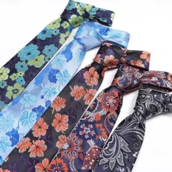 Outlet OUKU Men's Ties Neckties Work Wedding Gentleman Formal Style Modern Style Classic Fashion Jacquard Formal Business Formal Evening