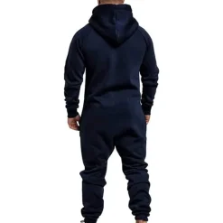 New OUKU Men's Tracksuit Jumpsuit Street Spring Long Sleeve Hooded Cotton Warm Breathable Soft Fitness Running Walking Sportswear Activewear Navy Dark Gray Wine