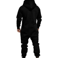 New OUKU Men's Tracksuit Jumpsuit Street Spring Long Sleeve Hooded Cotton Warm Breathable Soft Fitness Running Walking Sportswear Activewear Navy Dark Gray Wine