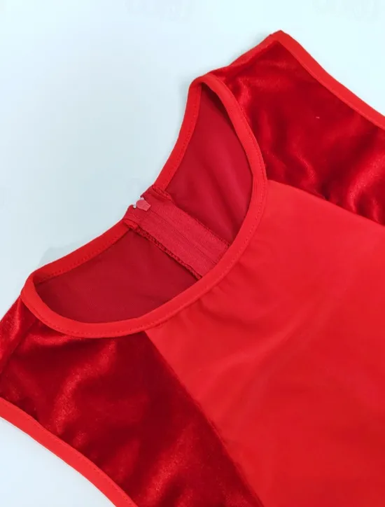 New OUKU Men's Tracksuit Shapewear Bodysuit Gymnastics Suits Crew Neck Outdoor Sports Patchwork Plain Black Red Polyester Activewear Sports & Outdoors Gymnatics Spring