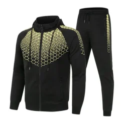 Best OUKU Men's Tracksuit Sweatsuit 2 Piece Full Zip Casual Winter Long Sleeve Thermal Warm Breathable Moisture Wicking Fitness Gym Workout Running Sportswear Activewear Navy Black White