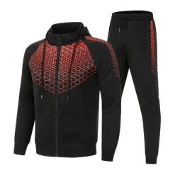 Best OUKU Men's Tracksuit Sweatsuit 2 Piece Full Zip Casual Winter Long Sleeve Thermal Warm Breathable Moisture Wicking Fitness Gym Workout Running Sportswear Activewear Navy Black White