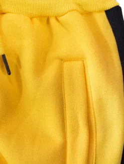 Clearance OUKU Men's Tracksuit Sweatsuit Activewear Set Pullover Hoodie Sweatshirt Jogging Suits Black White Yellow Red Dark Gray Hooded Solid Color Stripes Sports & Outdoor Going out Sportswear Sportswear Workout