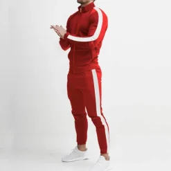 Best OUKU Men's Tracksuit Sweatsuit 2 Piece Athletic Winter Long Sleeve Thermal Warm Breathable Moisture Wicking Fitness Running Jogging Sportswear Activewear Color Block Black Yellow Army Green