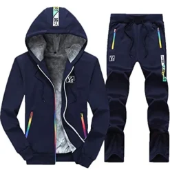 New OUKU Men's Tracksuit Sweatsuit Jogging Suits Black Blue Gray Sports & Outdoor Sportswear Clothing Apparel Hoodies Sweatshirts
