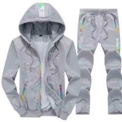 New OUKU Men's Tracksuit Sweatsuit Jogging Suits Black Blue Gray Sports & Outdoor Sportswear Clothing Apparel Hoodies Sweatshirts