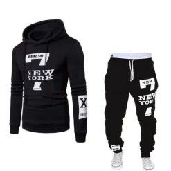 Hot OUKU Men's Tracksuit Sweatsuit 2 Piece Street Long Sleeve Thermal Warm Moisture Wicking Soft Fitness Gym Workout Running Sportswear Activewear White Black Grey / Hoodie / Micro-elastic / Athleisure