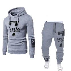 Hot OUKU Men's Tracksuit Sweatsuit 2 Piece Street Long Sleeve Thermal Warm Moisture Wicking Soft Fitness Gym Workout Running Sportswear Activewear White Black Grey / Hoodie / Micro-elastic / Athleisure