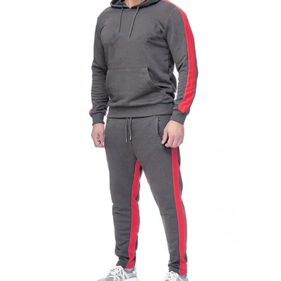 Online OUKU Men's Tracksuit Sweatsuit Jogging Suits Black White Yellow Red Dark Gray Sports & Outdoor Sportswear Clothing Apparel Hoodies Sweatshirts