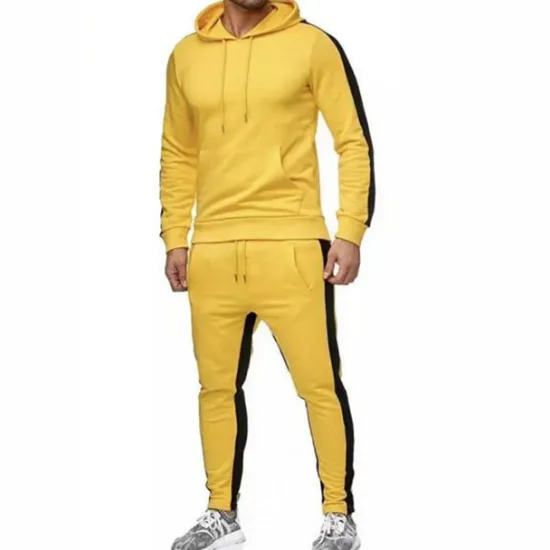Online OUKU Men's Tracksuit Sweatsuit Jogging Suits Black White Yellow Red Dark Gray Sports & Outdoor Sportswear Clothing Apparel Hoodies Sweatshirts