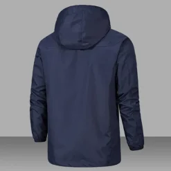 Online OUKU Men's Transition Jacket Camping & Hiking Waterproof Lightweight Hooded All Seasons Solid Color Outdoor Black Army Green Red Dark Navy Blue Jacket