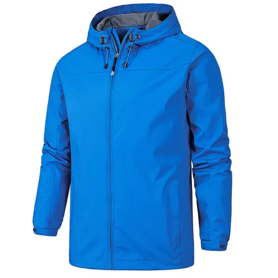 Online OUKU Men's Transition Jacket Camping & Hiking Waterproof Lightweight Hooded All Seasons Solid Color Outdoor Black Army Green Red Dark Navy Blue Jacket