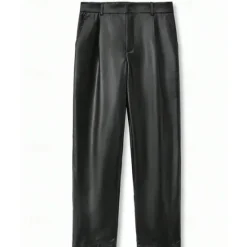 Clearance OUKU Men's Trousers Casual Pants Lederhosen Pocket Plain Comfort Outdoor Daily Fashion Casual Micro-elastic Black