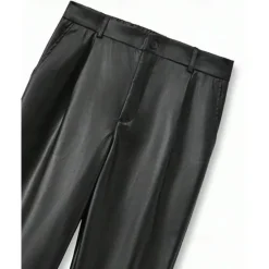 Clearance OUKU Men's Trousers Casual Pants Lederhosen Pocket Plain Comfort Outdoor Daily Fashion Casual Micro-elastic Black