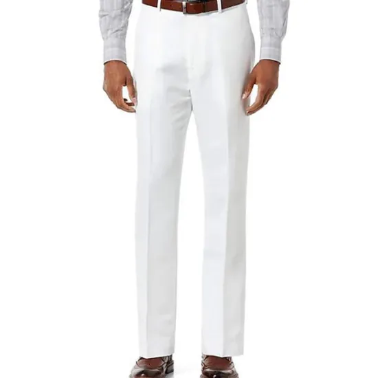 Hot OUKU Men's Trousers Casual Pants Pocket Plain Comfort Breathable Outdoor Daily Going out Fashion Streetwear White Light Green