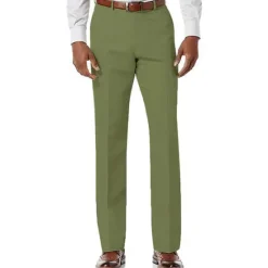Hot OUKU Men's Trousers Casual Pants Pocket Plain Comfort Breathable Outdoor Daily Going out Fashion Streetwear White Light Green