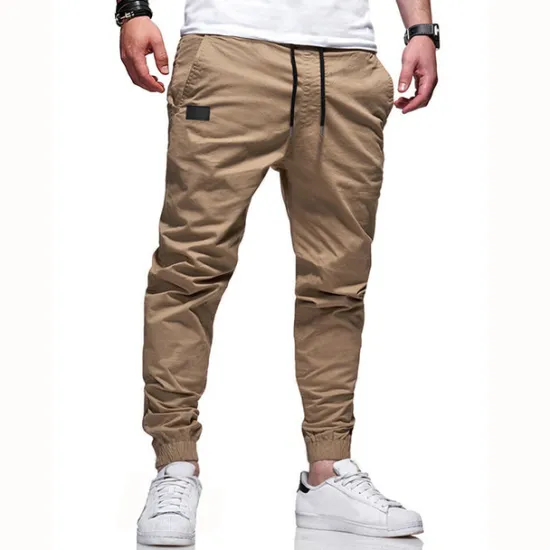 Best OUKU Men's Trousers Casual Pants Jogger Pants Pocket Drawstring Elastic Waist Patchwork Comfort Breathable Outdoor Casual Daily Sports Stylish Black Army Green Micro-elastic