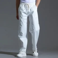 OUKU Men's Trousers Casual Pants Pocket Drawstring Elastic Waist Plain Comfort Sports Outdoor Daily Fashion Casual ArmyGreen Black Micro-elastic