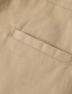 Discount OUKU Men's Trousers Chinos Casual Pants Front Pocket Plain Comfort Soft Full Length Casual Daily Going out Fashion Streetwear White Khaki Micro-elastic