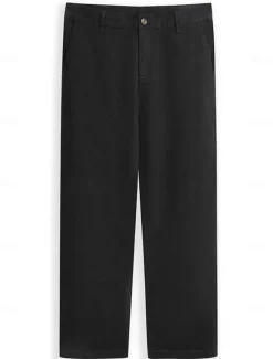 Best OUKU Men's Trousers Chinos Chino Pants Buttons Front Pocket Plain Comfort Business Daily Holiday Fashion Chic & Modern Black White Micro-elastic