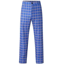 Best OUKU Men's Trousers Chinos Chino Pants Pencil Pants Plaid Dress Pants Plaid Checkered Anti-wrinkle Business Office Party Classic Smart Casual 1 3