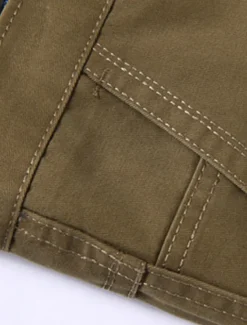 Best OUKU Men's Trousers Chinos Chino Pants Pocket Straight Leg Plain Comfort Breathable Outdoor Daily Going out Fashion Casual Black Army Green