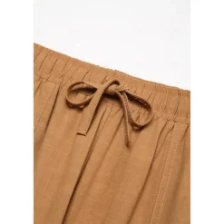 Sale OUKU Men's Trousers Summer Pants Beach Pants Pocket Elastic Waist Drawstring Feather Lightweight Outdoor Full Length Casual Daily Casual Trousers White Navy Blue Micro-elastic