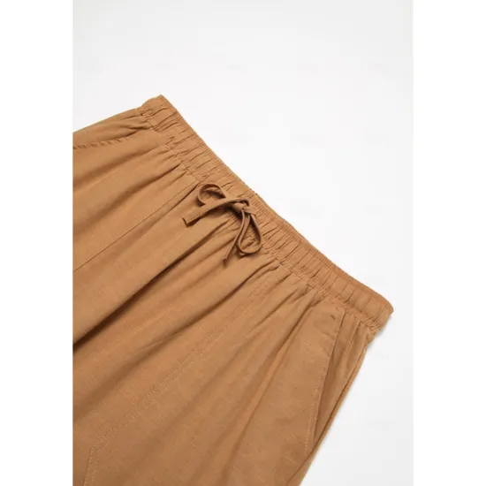Sale OUKU Men's Trousers Summer Pants Beach Pants Pocket Elastic Waist Drawstring Feather Lightweight Outdoor Full Length Casual Daily Casual Trousers White Navy Blue Micro-elastic