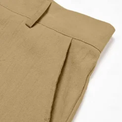 OUKU Men's Trousers Summer Pants Tapered Carrot Pants Beach Pants Front Pocket Pleats Plain Comfort Breathable Casual Daily Holiday Fashion Basic Black White