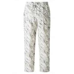 Outlet OUKU Men's Trousers Summer Pants Casual Pants Pocket Drawstring Elastic Waist Leopard Comfort Breathable Full Length Vacation Daily Holiday Casual Black Khaki