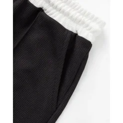 Outlet OUKU Men's T-shirt Suits 2 Pieces Outfits Tee & Shorts Short Sleeve Lapel Summer Color Block Fashion Casual 2 Piece Vacation Daily Wear Going out Black White Wine Top Tee for Men