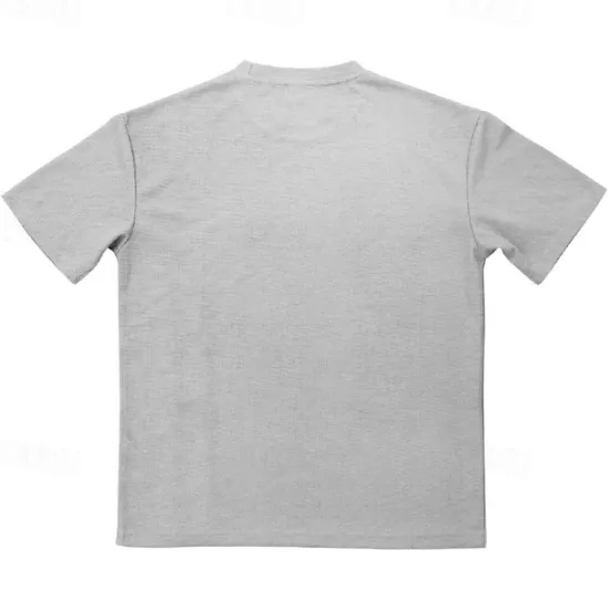 Outlet OUKU Men's T-shirt Suits 2 Pieces Outfits Tee & Shorts Short Sleeve Crew Neck Summer Plain Fashion Casual 2 Piece Vacation Daily Wear Going out Black White Royal Blue Top Tee for Men