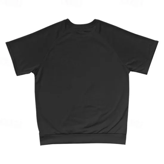 OUKU Men's T-shirt Suits 2 Pieces Outfits Tee & Shorts Short Sleeve Crew Neck Summer Plain Fashion Casual 2 Piece Vacation Daily Wear Going out Black Khaki Light Grey Top Tee for Men