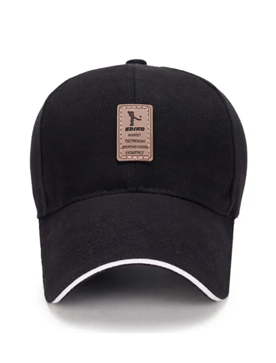Online OUKU Men's Unisex Baseball Cap Trucker Hat Black White Polyester Travel Beach Outdoor Vacation Plain Adjustable Sunscreen Breathable Fashion