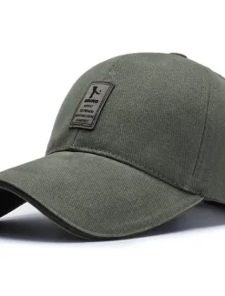 Online OUKU Men's Unisex Baseball Cap Trucker Hat Black White Polyester Travel Beach Outdoor Vacation Plain Adjustable Sunscreen Breathable Fashion