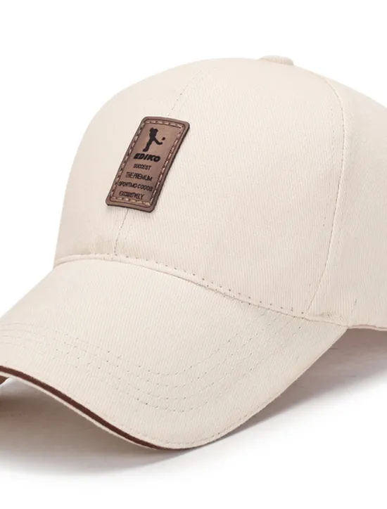 Online OUKU Men's Unisex Baseball Cap Trucker Hat Black White Polyester Travel Beach Outdoor Vacation Plain Adjustable Sunscreen Breathable Fashion