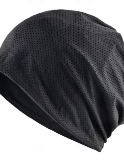 OUKU Men's Unisex Beanie Hat Beanies Black Red Polyester Cozy Daily Wear Going out Solid / Plain Color Breathable