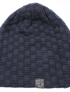 New OUKU Men's Unisex Beanie Hat Winter Hats Beanies Skull Cap Knit Hat Black Wine Acrylic Fibers Knitted Cozy Daily Wear Going out Solid / Plain Color Warm