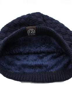 New OUKU Men's Unisex Beanie Hat Winter Hats Beanies Skull Cap Knit Hat Black Wine Acrylic Fibers Knitted Cozy Daily Wear Going out Solid / Plain Color Warm