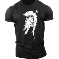 Best OUKU Men's Unisex Geometric T Shirt Casual Style Classic Style Cool Shirt Short Sleeve T shirt Print Crew Neck Shirt Sports Casual Big and Tall Outdoor Street Holiday Light Pink Black White Summer