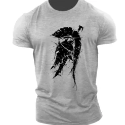 Best OUKU Men's Unisex Geometric T Shirt Casual Style Classic Style Cool Shirt Short Sleeve T shirt Print Crew Neck Shirt Sports Casual Big and Tall Outdoor Street Holiday Light Pink Black White Summer