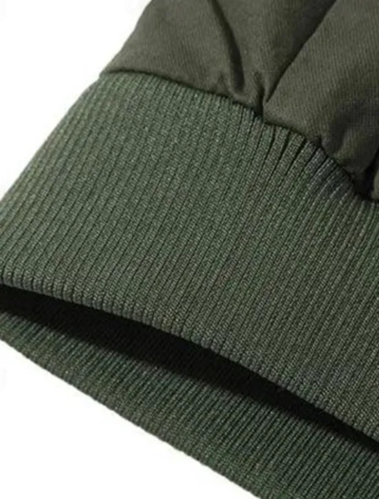 Discount OUKU Men's Utility Jacket Transition Jacket Going out Pocket All Seasons Plain Classic Lapel Regular Black Khaki Army Green Jacket
