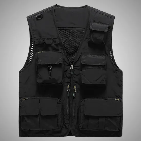 Outlet OUKU Men's Vest Gilet Fishing Vest Hiking Vest Sleeveless Vest Gilet Jacket Outdoor Street Holiday Daily Wear Streetwear Chic & Modern Summer Spring Pocket Polyester Breathable Quick Dry Pure Color Zipper