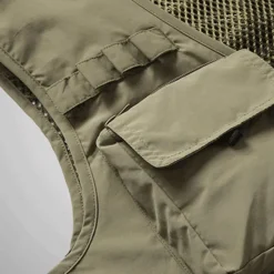 Outlet OUKU Men's Vest Gilet Fishing Vest Hiking Vest Sleeveless Vest Gilet Jacket Outdoor Street Holiday Daily Wear Streetwear Chic & Modern Summer Spring Pocket Polyester Breathable Quick Dry Pure Color Zipper