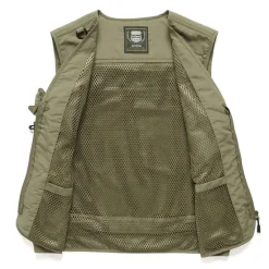 Sale OUKU Men's Vest Gilet Fishing Vest Hiking Vest Sleeveless Vest Gilet Jacket Outdoor Street Holiday Daily Wear Streetwear Chic & Modern Summer Spring Pocket Polyester Breathable Quick Dry Pure Color Zipper