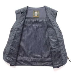 Sale OUKU Men's Vest Gilet Fishing Vest Hiking Vest Sleeveless Vest Gilet Jacket Outdoor Street Holiday Daily Wear Streetwear Chic & Modern Summer Spring Pocket Polyester Breathable Quick Dry Pure Color Zipper