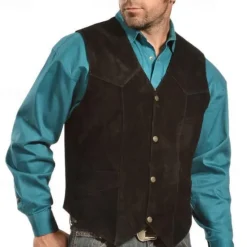 Hot OUKU Men's Vest Gilet Vacation Daily Date Fashion Casual Spring Fall Buttons Pocket Polyester Comfortable Plain Single Breasted One-button V Neck Regular Fit Black Camel Vest
