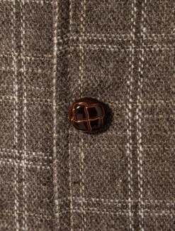 Best OUKU Men's Vest Waistcoat Daily Wear Vacation Going out Vintage British Spring & Fall Button Polyester Comfortable Plaid Single Breasted Lapel Regular Fit Grey Black khaki Vest