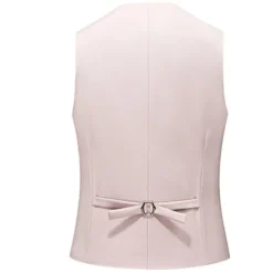 New OUKU Men's Vest Waistcoat Formal Wedding Work Business Business Formal Style Spring Fall Pocket Polyester Quick Dry Pure Color Single Breasted V Neck Regular Fit Black White Yellow Pink Vest